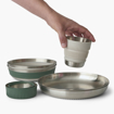 SEA TO SUMMIT DETOUR STAINLESS STEEL COLLAPSIBLE DINNERWARE SET [2P] [6 PIECE]